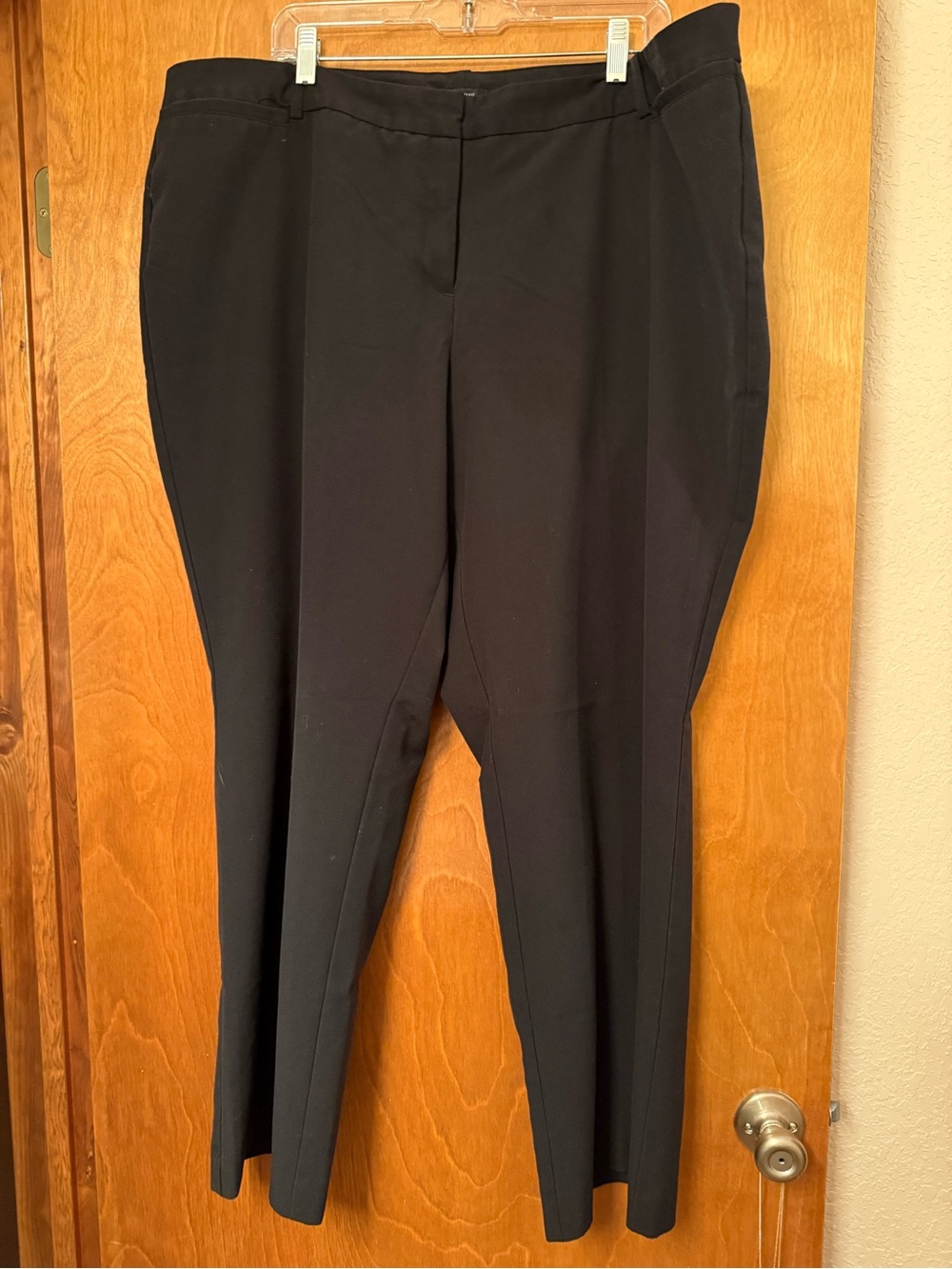 Worthington Black Straight-Leg Dress Trousers